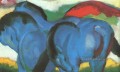 Pequeños caballos azules abstracto Franz Marc German